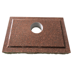 Modern Marker with 6" diameter core hole Use China Pink Granite - Product Image 3