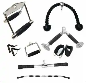 Yufeng Sport Tricep Push Pull Down Bodybuilding Multi Gym Cable Attachments Set