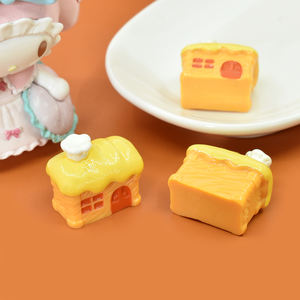 Adornos de Resina 3D Kawaii Bread House, Miniaturas de Resina para Manualidades, Decoración de Jardín, Hogar, Bonsái, Casa de Muñecas, Mini Juguete - Product Image 4