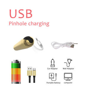 नई हीरा रंगीन बुलेट अंडे 10 गति <span class=keywords><strong>ABS</strong></span> सामग्री निविड़ अंधकार यूएसबी रिचार्जेबल 10 मोड बुलेट थरथानेवाला - Product Image 4