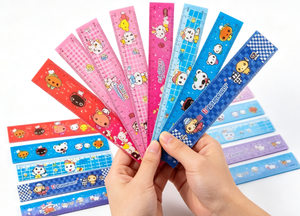 Papelería Elegante para Niños, Útiles Escolares Kawaii, Regla Elegante de Plástico Ecológico de 15 cm - Product Image 3