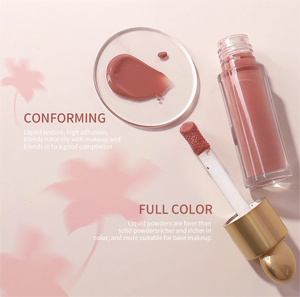 Le fard à joues en poudre liquide n'a pas de sensation de poudre, maquillage nu naturel, eau bouillie blanche, gonflement rouge, couleur durable - Product Image 6