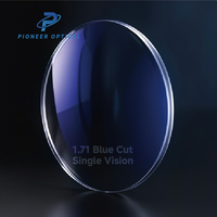 Verres de lunettes Pioneer Optical 1.56 1.60 1.67 1.74 HMC anti-lumière bleue, en résine, protection UV420, pour lunettes à vision simple