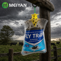 MEIYAN Krachtige Buiten Hangende Vliegenvanger Zak, Gewoon Water Toevoegen, Pesticidevrij, Wegwerpbaar, Geschikt voor Paarden en Vee
