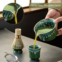 Ensemble de fouettage de matcha Harmony Classic : bol, fouet, cuillère à thé, tamis – Écologique, bambou, céramique, acier inoxydable – Rituel bien-être à domicile