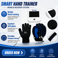 Gant de rééducation robotique électrique Leyidi pour la main, pour AVC, hémiplégie, rééducation des doigts, avec miroir, certifié CE, rechargeable par USB