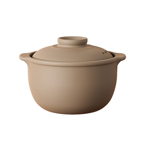 Unglazed Earthenware <b>Pot</b> <b>Large</b> Capacity Heat Resistant For Soup And Porridge Gas Stove Use - Product Image 1