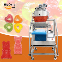 Mijn semi-automatische siroopkookpot, geleidispenser, fruit snoep productie- en zoetwarenmachine voor gummyberen