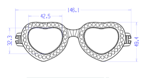 <span class=keywords><strong>Occhialini</strong></span> da Nuoto per Bambini con Protezione UV, Antiappannamento, in Silicone, con Montatura a Forma di Cuore per Allenamento in <span class=keywords><strong>Piscina</strong></span> - Product Image 2
