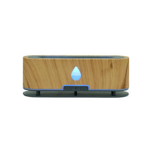 Diffuseur d'arômes et humidificateur 0,5L, grain de bois foncé, avec télécommande lumineuse, pour usage domestique et commercial - Product Image 2