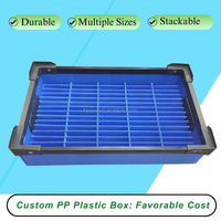 Boîte de séparation creuse en coroplast, boîte d'emballage pour vin en plastique PP ondulé robuste, boîtes de tri, coroplast personnalisé, corflute