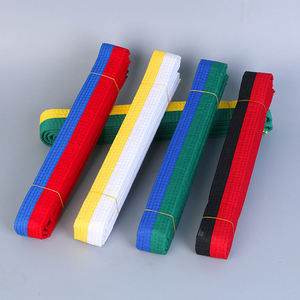Taekwondo Colored Ranking <b>Belts</b> Cotton Martial Arts Judo TKD Aikido Uniform <b>Belt</b> Kids Adult - Product Image 3