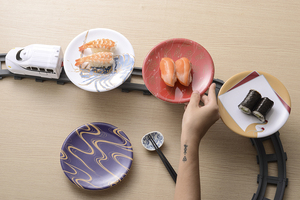 แผ่นเมลามีนสำหรับ A5พลาสติกสีชมพูขนาด15ซม. ทรงกลมมีเมลามีนสำหรับใช้เป็น<span class=keywords><strong>สายพาน</strong></span>ลำเลียง - Product Image 5