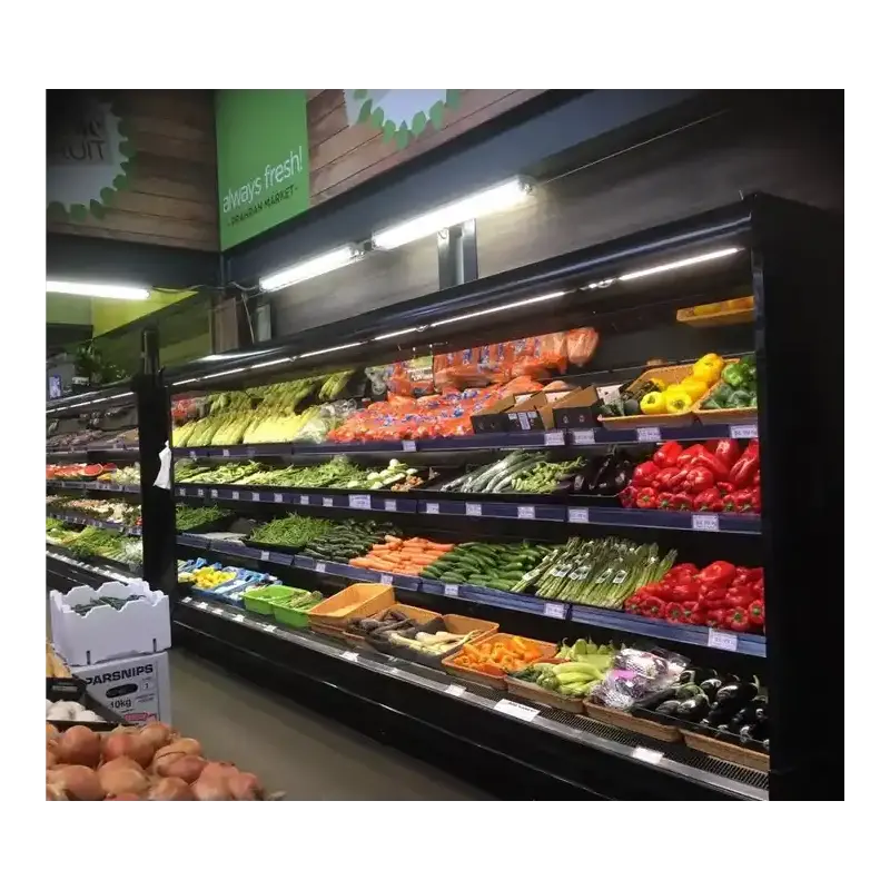 과일 냉장고 직립 오픈 슈퍼마켓 냉장고 디스플레이