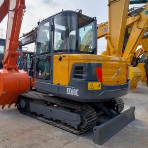 Vente d'usine Excavatrice d'occasion VOLVO EC60C Dernier modèle 6 tonnes 95% Neuf Excavatrice lourde d'origine VOLVO 60 en vente avec EPA CE - Product Image 2