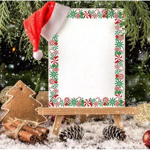 Pegatinas Adhesivas de Papel con Diseño de Bastones de Caramelo Navideños para Decoración de Fiestas, Etiquetas para Regalos - Product Image 2