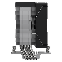 COOLLEO B40S DIG V2 Refroidisseur d'air pour PC avec affichage numérique, refroidisseur de processeur, compatible LGA 115X 1200 1700 1851 AMD pour ordinateur de jeu, TDP 200W