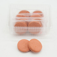 Macarons sandwichs aux saveurs de fruits à prix compétitif, biscuits colorés à la fraise, emballage en sachet, friandises sucrées aromatisées