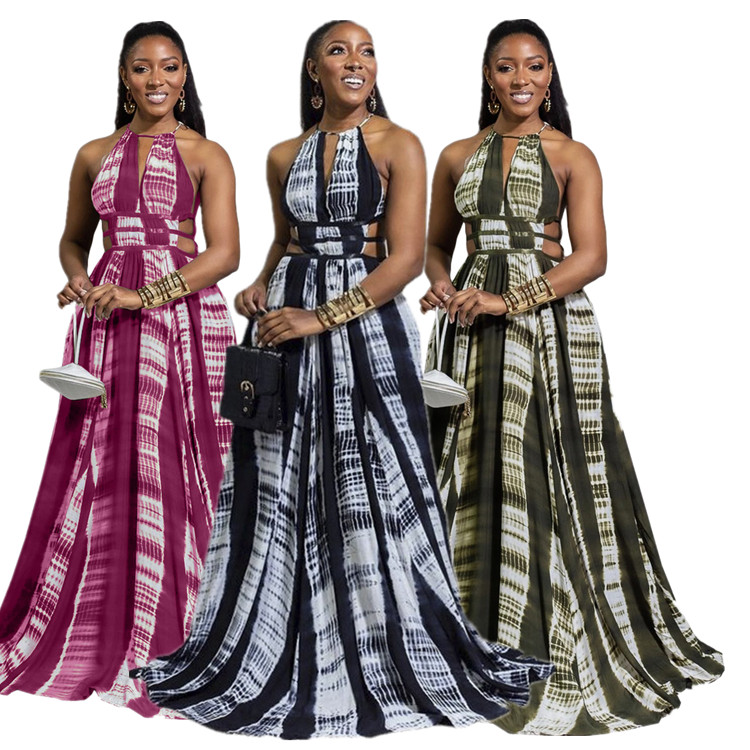 Модные сексуальные простые женские платья без рукавов с U-образным вырезом и вышивкой крестиком