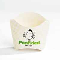 Boîte d'emballage en carton pour frites, poulet frit, ailes BBQ, burgers et chips avec fenêtre, pliable, rectangulaire, pour vente à emporter
