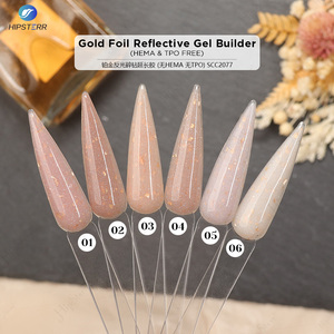 Gel Constructor de Uñas Reflectante 50/100/1000g, Sin HEMA, Extensiones de Uñas Brillantes, Gel Autonivelante con Purpurina, Marca Privada - Product Image 6