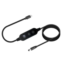 Câble d'alimentation Type C avec convertisseur de tension DC 5V/9V/12V/15V/20V, 8 adaptateurs, câble Type C vers DC