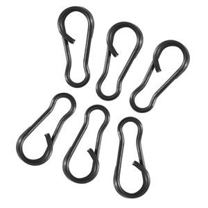 Chine Boutique <span class=keywords><strong>de</strong></span> pêche 2 tailles Matt Black Steel Carp Fishing Snap Quick Clip à vendre - Product Image 3