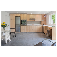 Offre Spéciale armoires de cuisine modulaires personnalisées panneau de mélamine ensembles de cuisine complète de haute qualité utilisation en appartement design moderne