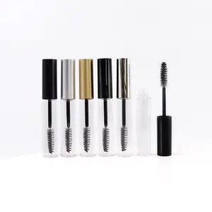 Luxus Gold leere Mascara Tube mit Pinsel Applikator Nachfüllbare Kunststoff Wimpern Tube Tragbare DIY Kosmetik Lagerung Container