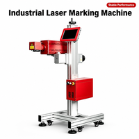 Machine de codage laser CO2 30W avec écran tactile de 10 pouces, tête de numérisation rotative à 360 degrés, conception de refroidissement par air