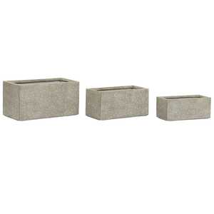 Set di 3 Fioriere in Magnesia 74.5x37.5x37.5 - Product Image 5