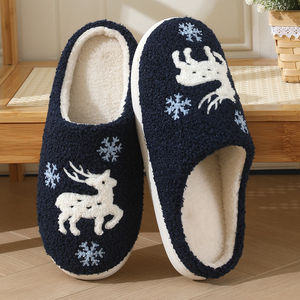 Pantuflas de Algodón Blancas Cómodas al por Mayor, Nuevo Diseño, Zapatos para el Hogar con Amortiguación para Invierno, Verano y Otoño - Product Image 2