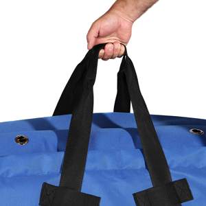 Échantillon gratuit Fournitures pour animaux de compagnie Fournitures pour l'équitation Sac à foin à fermeture éclair Grand rangement Sac à foin pliable Portable Sac de transport pour aliments - Product Image 3