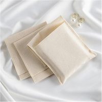 Sachets en toile de coton naturel et lin avec fermeture enveloppe, pochettes cadeaux personnalisables en gros pour emballage de pot-pourri, herbes et thé