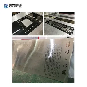 Máquina de marcado láser de empalme de gran formato Fibra óptica espejo inteligente escala <span class=keywords><strong>ascensor</strong></span> panel plataforma grabado - Product Image 5