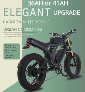 Bicicleta Eléctrica Todoterreno con Llantas Gruesas de 20 Pulgadas, Nueva en Almacén en EE. UU., 2023, 1500 Watts, 48V, Batería de Larga Duración 40AH, Modelo JA1/DM1 Light Dirt - Product Image 5