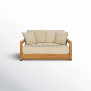 Canapé de <span class=keywords><strong>jardin</strong></span> en teck haut de gamme, <span class=keywords><strong>achat</strong></span> en gros, mobilier de patio avec accoudoirs, canapé d'extérieur en bois naturel résistant aux intempéries - Product Image 6