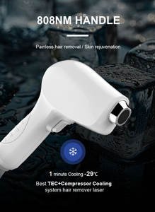 Máquina de depilación láser de pulso largo indolora 2026 2 Waves 808nm 1064nm para todo tipo de piel, estilo estacionario, con cepillo limpiador facial - Product Image 5