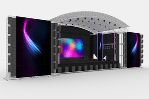 ระบบโครงถักหลังคาเวทีอลูมิเนียมสำเร็จรูปสำหรับคอนเสิร์ต/งานแต่งงาน ทนทาน รองรับน้ำหนักได้ดีเยี่ยม พร้อมระบบแสดงผลแสงสีสำหรับดีเจ - Product Image 2