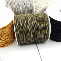 Chaîne à Billes en Fer de 2,4 mm, Noir, En Gros, pour Bijoux, Colliers, Vêtements, avec Finition Peinte Simple Plaqué, Adaptée aux Pendentifs