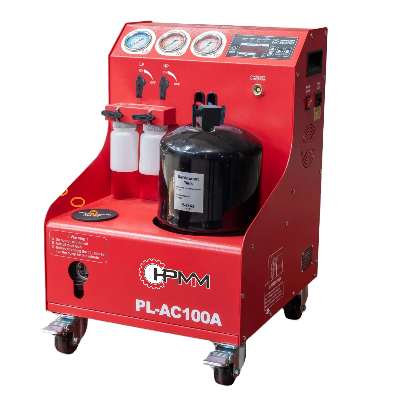A/C回収機Pl-AC100A A/Cリサイクルおよび充電機、リサイクルおよび充電器R-134A冷媒回収