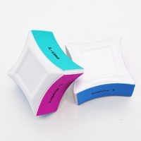 Lime à ongles double face en EVA en forme de losange pour manucure à domicile, vente en gros