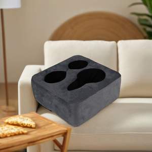 أريكة محاكة سرير حامل أكواب وسادة أريكة منظمة مشروبات تحكم عن بعد هواتف ووجبات خفيفة فوم ملء استخدام السيارات والفنادق والطائرات - Product Image 6