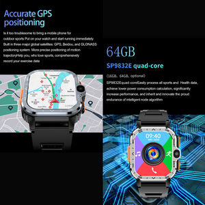 <span class=keywords><strong>Smartwatch</strong></span> 4G <span class=keywords><strong>con</strong></span> Scheda Sim Doppia Fotocamera HD Cardiofrequenzimetro Navigazione GPS WiFi Bluetooth Schermo IPS HD Conteggio Passi - Product Image 3