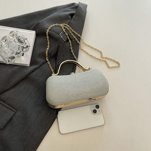 Bolsos de Lujo con Patrón Sólido al por Mayor para Mujer, Bolsos de Hombro Cruzados, Bolsos de Noche para Dama, Mini Cartera con Cadena para Chicas - Product Image 6