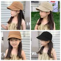 Sombrero de Protección Solar de PVC de 6 Paneles para Niños, Unisex, con Hebilla Metálica, Bordado a Mano, Estilo Primavera/Otoño, Diseño de Pescador con Visera