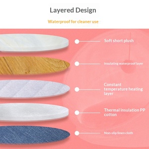 Alfombra Térmica Eléctrica <span class=keywords><strong>para</strong></span> <span class=keywords><strong>Perros</strong></span> con Diseño de Rayas, <span class=keywords><strong>Manta</strong></span> de Felpa con Carga USB, Colchoneta <span class=keywords><strong>para</strong></span> Dormir - Product Image 5