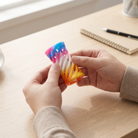 Ensemble de jouets anti-stress en spirale infinie imprimés en 3D, colorés et rotatifs, pour la décompression et la stimulation sensorielle de bureau, cadeau