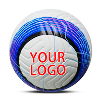 Ballon de football gonflable taille 5 en cuir PU thermocollé léger et personnalisé pour usage promotionnel - Durable et écologique