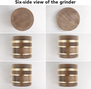 <span class=keywords><strong>Moulin</strong></span> à épices manuel de 2,5 pouces, en bois de noyer et en aluminium, pour les herbes de cuisine et le <span class=keywords><strong>poivre</strong></span> - Product Image 4